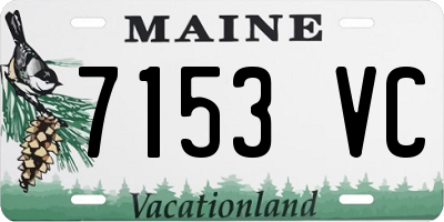 ME license plate 7153VC