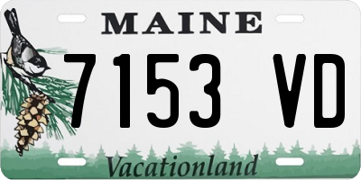 ME license plate 7153VD