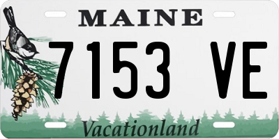 ME license plate 7153VE