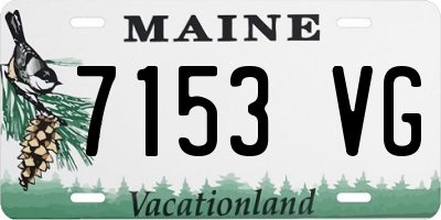 ME license plate 7153VG