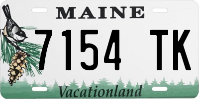 ME license plate 7154TK