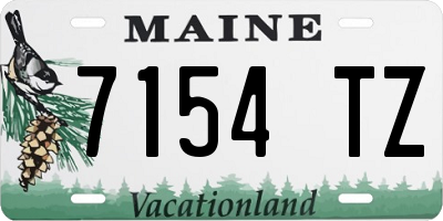 ME license plate 7154TZ