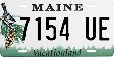 ME license plate 7154UE