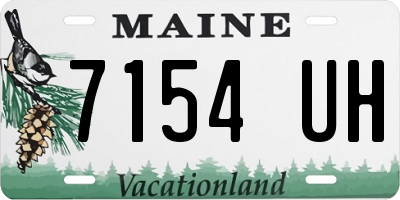 ME license plate 7154UH
