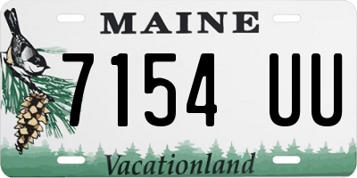 ME license plate 7154UU