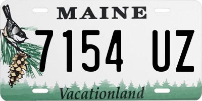 ME license plate 7154UZ