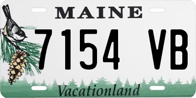 ME license plate 7154VB