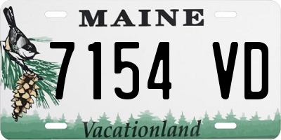 ME license plate 7154VD