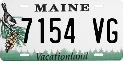 ME license plate 7154VG