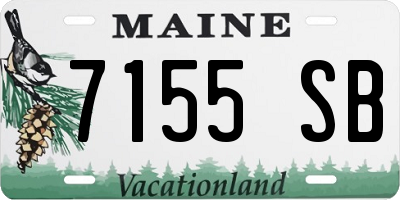 ME license plate 7155SB