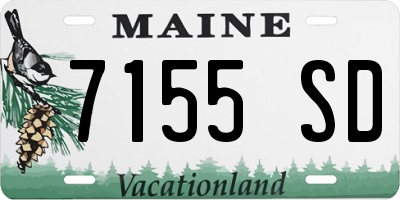 ME license plate 7155SD