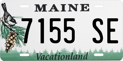 ME license plate 7155SE