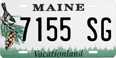 ME license plate 7155SG