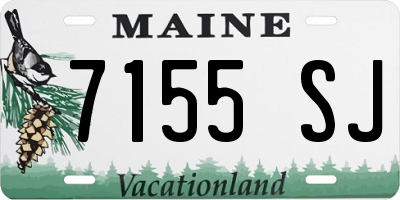 ME license plate 7155SJ
