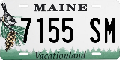 ME license plate 7155SM