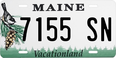 ME license plate 7155SN
