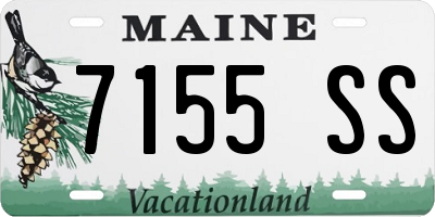 ME license plate 7155SS