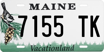 ME license plate 7155TK