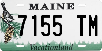 ME license plate 7155TM
