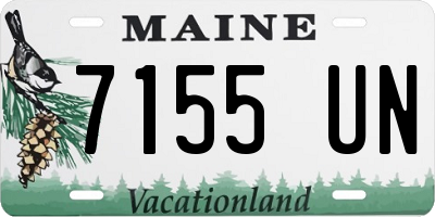 ME license plate 7155UN