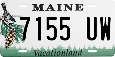 ME license plate 7155UW