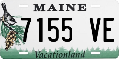 ME license plate 7155VE