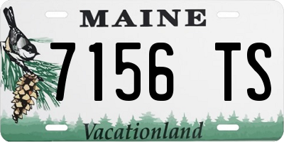 ME license plate 7156TS