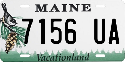 ME license plate 7156UA