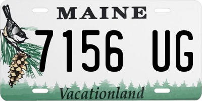 ME license plate 7156UG