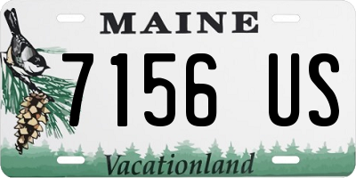 ME license plate 7156US