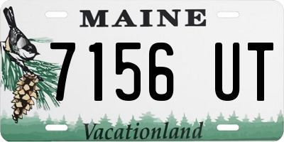 ME license plate 7156UT