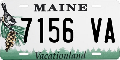 ME license plate 7156VA