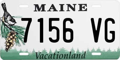 ME license plate 7156VG