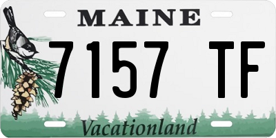 ME license plate 7157TF
