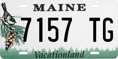 ME license plate 7157TG