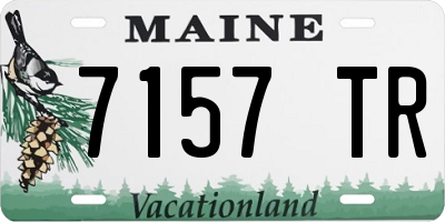 ME license plate 7157TR