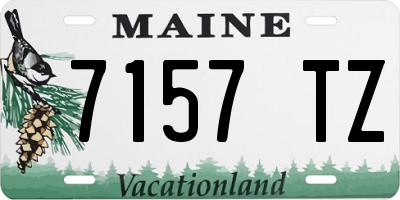 ME license plate 7157TZ