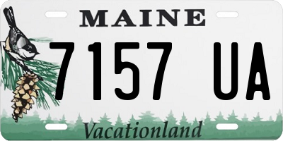 ME license plate 7157UA