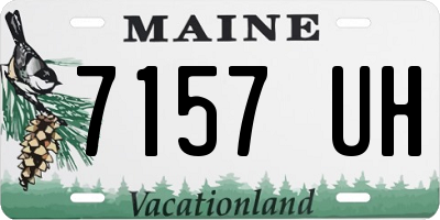 ME license plate 7157UH
