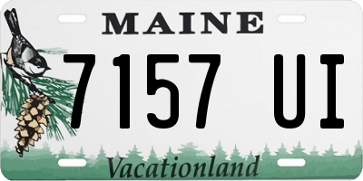 ME license plate 7157UI
