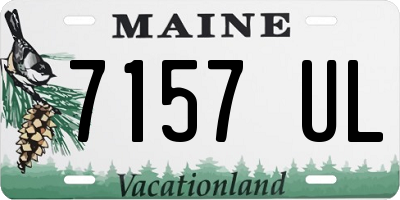 ME license plate 7157UL