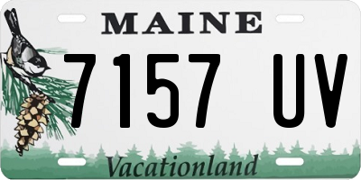ME license plate 7157UV