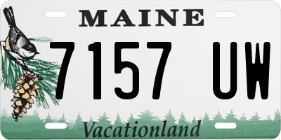 ME license plate 7157UW