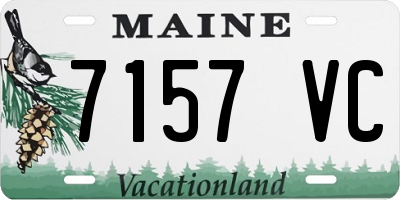 ME license plate 7157VC
