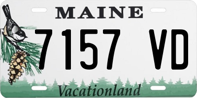 ME license plate 7157VD