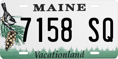 ME license plate 7158SQ
