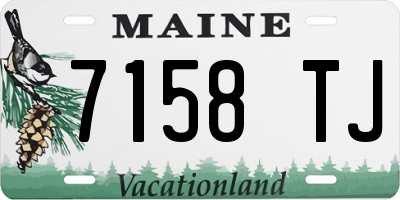 ME license plate 7158TJ