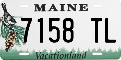 ME license plate 7158TL