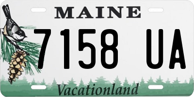 ME license plate 7158UA