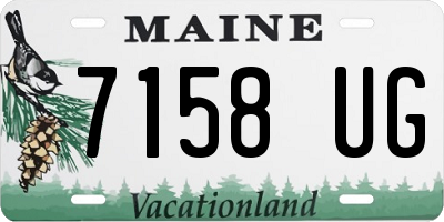 ME license plate 7158UG